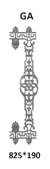 Balustrade, rambarde ouvragée en fonte