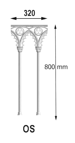 Balustrade, rambarde ouvragée en fonte