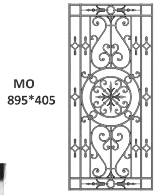 Grille en fer forgé - Référence MO