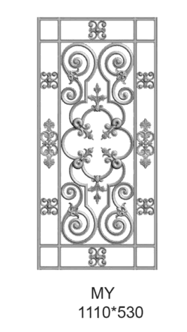 Grille en fer forgé - Référence MY