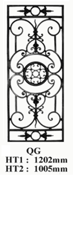 Grille de porte fonte — Référence QG