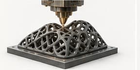 Pièce à structure treillis produite par impression 3D sable