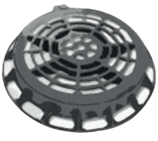 Regard de chaussée et trottoir