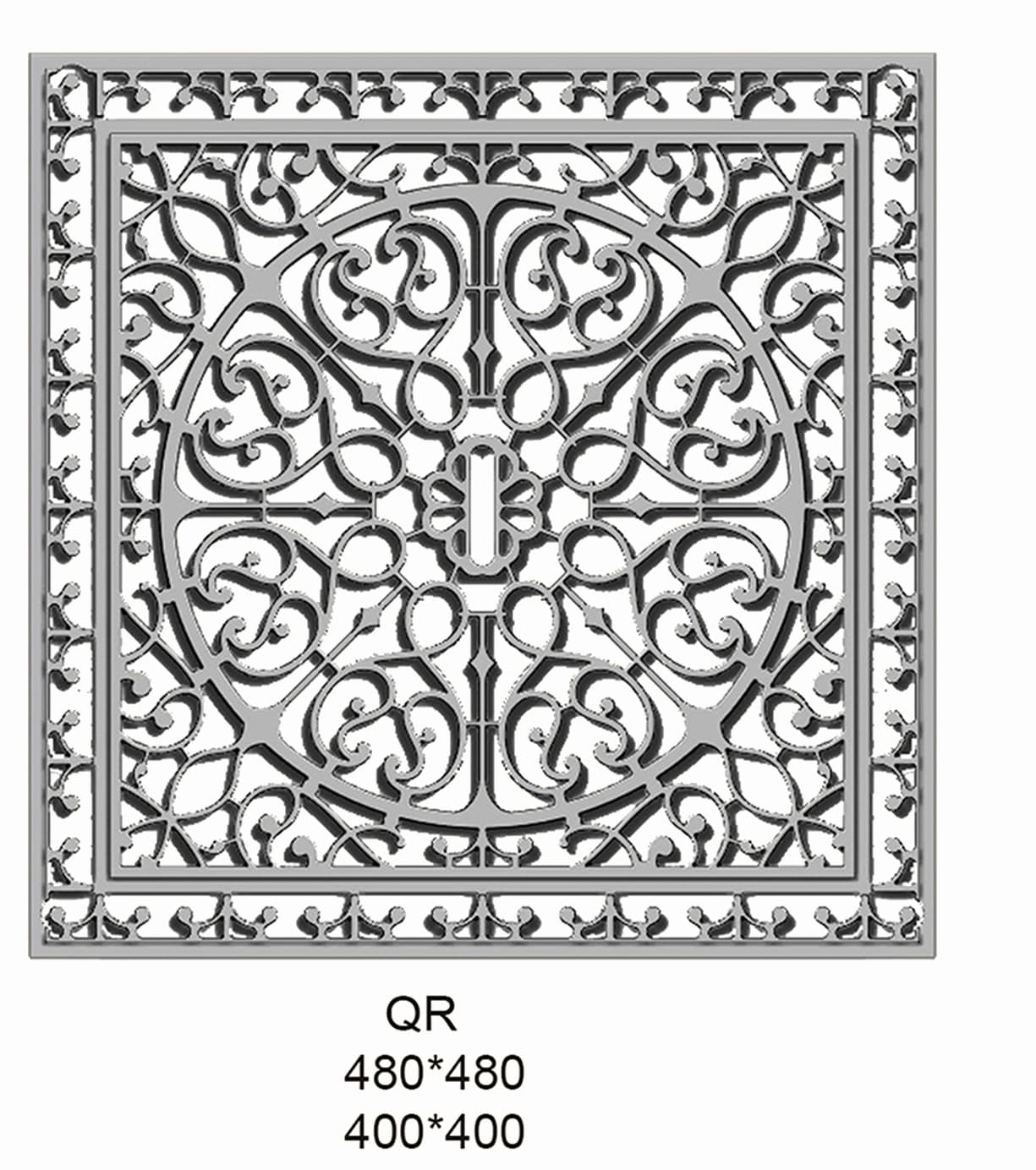 Gratte-pieds en fonte QR