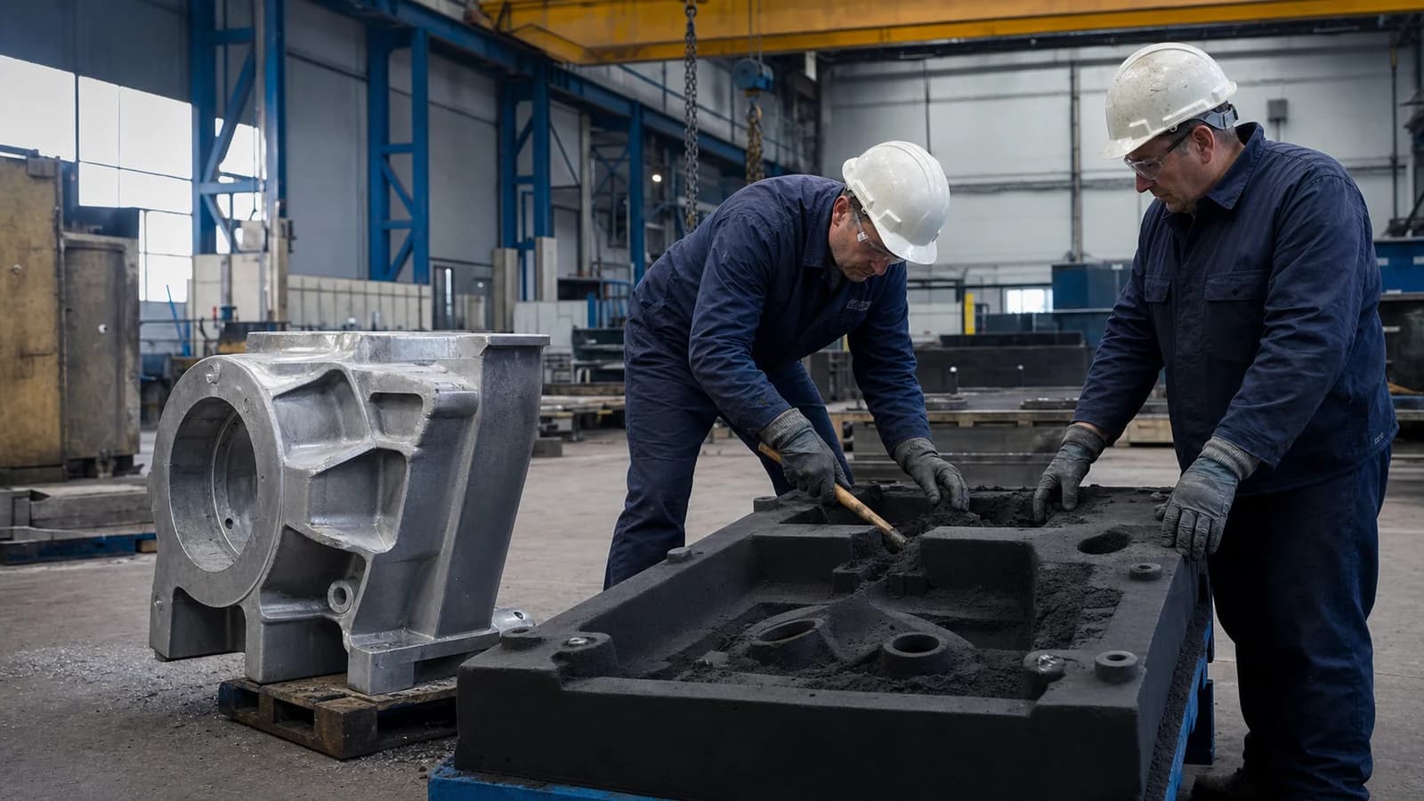 Moulage aluminium main