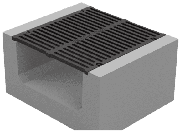 Grille de caniveau à cornières