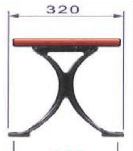 Pied de banc champêtre