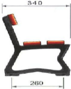 Pied de banc maternelle