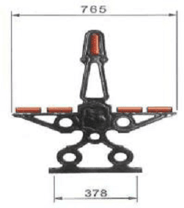 Pied de banc de la ville de Paris double