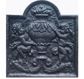 Plaque décorée de cheminée FL42