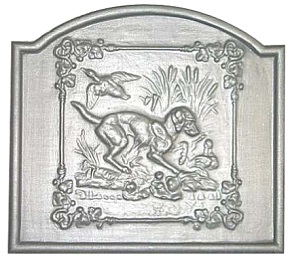 Plaque cheminée décorée Losilet 60-69 cm - RP0451