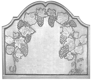 plaque cheminee decoree 70-79 cm loiselet - RP0442A