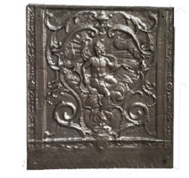 Plaque décorée de cheminée FIF821