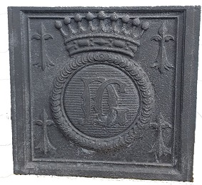 Plaque décorée de cheminée FL623