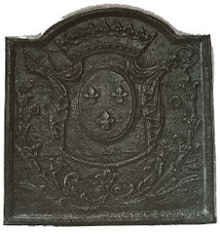 Plaque décorée de cheminée vr64