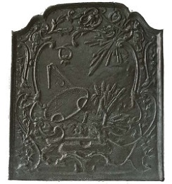 Plaque décorée de cheminée vr84