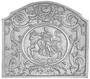 plaque cheminee decoree 70-79 cm loiselet - SP012C
