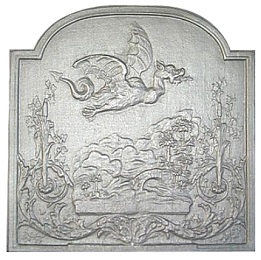 Plaque cheminée décorée Losilet 60-69 cm - RP0471