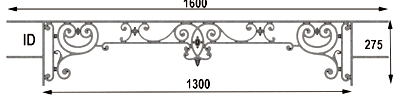 garde-corps, barre d'appui, appui de fenêtre, balustrade, en fonte moulée et fer forgé_LOISELET_SD