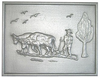 plaque cheminee decoree 70-79 cm loiselet - RP0445B