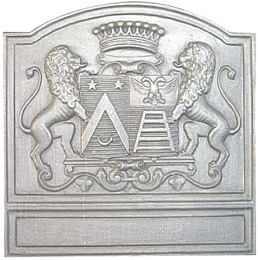 plaque cheminee decoree 70-79 cm loiselet - RP0456B