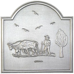 plaque cheminee decoree 70-79 cm loiselet - RP0445D