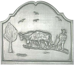plaque cheminee decoree 70-79 cm loiselet - RP0445