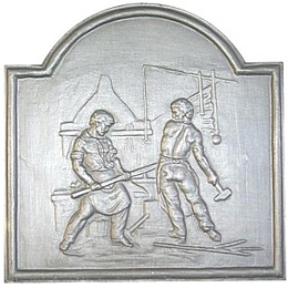 plaque cheminee decoree 70-79 cm loiselet - RP0214E
