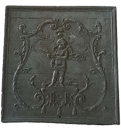Plaque décorée de cheminée vr35