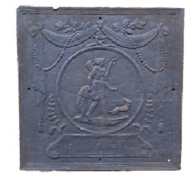 Plaque décorée de cheminée fl635