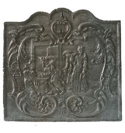 Plaque décorée de cheminée vr46