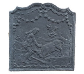 Plaque décorée de cheminée fl629