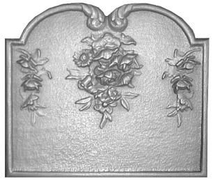 Plaque cheminée décorée Losilet 60-69 cm - RP0272D